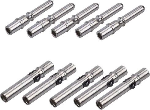 1500V 1000V Solar PV Connector 50A Solid Tinned Copper Terminal Solar Panel Connector PV Plug Tinned Copper Pins IP68 Waterproof 5 Pairs (10mm2 (8...