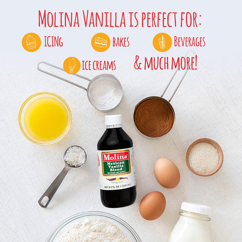 Molina Mexican Vanilla Blend Extract - Original, 8.3 Fl Oz...