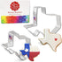 State of Texas Cookie Cutters 2-Pc. Set Made in the USA by Ann Clark, Large and Regular...