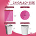 JOYEUX 2.6 Gallon Small Trash Bags Bathroom, Thickened Drawstring Mini Garbage Bags for Home, Office, Kitchen, 60 Count...