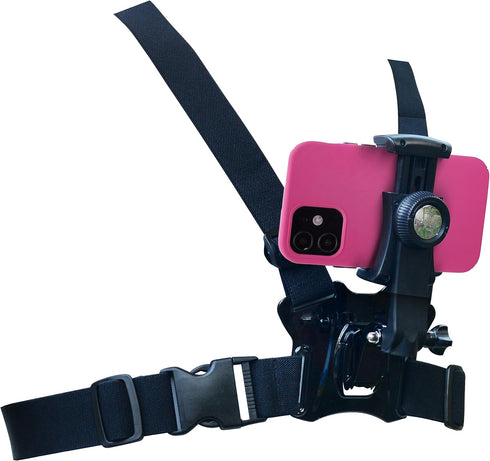 – Smartphone Chest Mount Universal Holder Compatible with iPhone and Samsung Phone Mount for Filming or Photos (360 Rotate)...