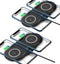 2 Pack Dual 15W Wireless Charger for Multiple Devices, 30W Fast Wireless Charging Pad/Mat for Apple iPhone, for AirPods, for Samsung Phone, for Go...