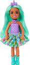 Barbie Dreamtopia Chelsea Unicorn Small Doll with Detachable Tail, Horn Headband Accessory & Green Hair, Bends at Waist...