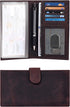 Oak Leathers Checkbook Cover Slim Minimalist For Men with RFID Blocking Credit Card Holder Wallet...