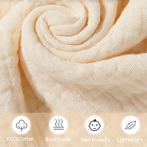 Loveys for Babies, 2 Pack Organic Cotton Muslin with Attachable Snap Closure - Loveys for Babies Newborn Baby Lovey Security Blankets for Babies B...