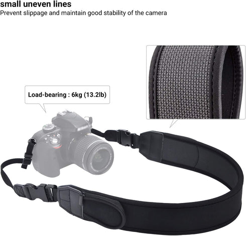 Universal Shoulder Neck Strap for DSLR Camera,Soft Neoprene Neck Belt Strap with Quick-Release,Camera Strap for X100V Canon R5 R6 R7 R RP 5DM4 6DM...