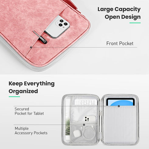 DTTO 9-11 Inch Tablet Sleeve Bag for New 11-in iPad Air M2/iPad Pro M4, 10.9" iPad 10th Gen & iPad Air 5/4th, 10.2" iPad 9/8/7th, 11" Galaxy Tab A...