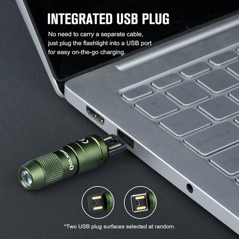 OLIGHT IMINI 2 EDC Rechargeable Keychain Flashlight, 50 Lumens Compact and Portable Mini Light, Tiny LED Keyring Lights with Built-in Battery Idea...