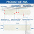 Kitchen Sink Splash Guard Gen2-30" x 6'' Silicone Sink Mat Splash Guard fit for Countertop, Bathroom,Farmhouse,RV by EBIGIC (White)...