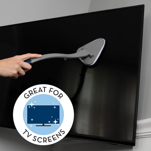 S&T INC. Glass Cleaner, Collapsible Window Cleaner for Home, Car, and Windshield 3 Microfiber Pads, Grey and Blue...