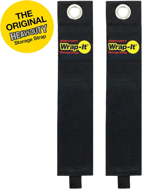 Heavy-Duty Wrap-It Storage Straps, 28-inch (2 Pack) - Hook and Loop Garden Hose Hanger, Pool Hose Storage Organizer for Cords, Hoses, Tow Rope, Bu...