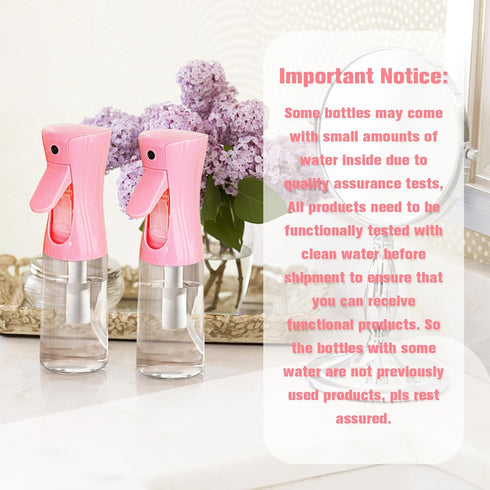 Refillable Spray Container, Spray Bottle, Fine Mist Spray Bottle for Hair, Ultra-Fine Continuous Spray Bottle for Skincare, Plant Care, Pet Groomi...