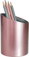 Metal Mesh Diagonal Pen Pencil Brush Cup Holder Stand for Office Desk, Rose Gold, Pink...