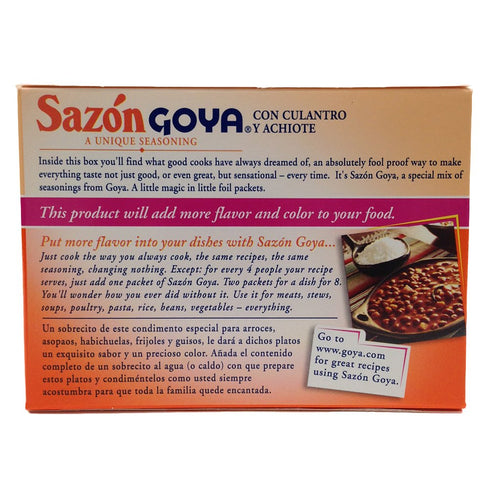 Chefs Secret Ingredient Goya All Purpose Seasoning Bundle with Goya Adobo with Pepper 8 Oz, Sazon Goya Con Culantro Y Achiote 1.41 Oz, and Sazon G...