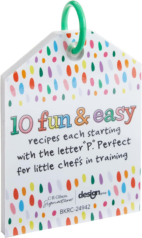 C.R. Gibson P-Easy Laminated Recipe Cards for Little Chefs, Multicolor...