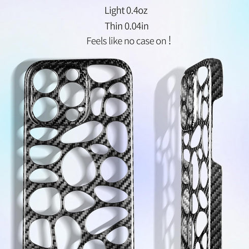 for iPhone 14 Pro Case,Glass Carbon Fiber for iPhone 14 Pro Case 6.1",Phone Case Light Slim 3D Stereo Heat Dissipation for 14 Pro Case,Support Wir...