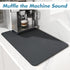 AMOAMI-Coffee Mat Hide Stain Rubber Backed Absorbent Dish Drying Mat for Kitchen Counter-Coffee Bar Accessories Fit Under Coffee Maker Coffee Mach...
