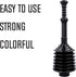 JS Jackson Supplies Professional Bellows Accordion Toilet Plunger, High Pressure Thrust Plunge Removes Heavy Duty Clogs from Clogged Bathroom Toil...