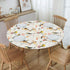 WOAIDY Elastic Round Fitted Tablecloth, Fit Bird Design, Stretchable Polyester Fabric for Kitchen, Dining Party Decor, 40"- 44" Table Cover (Small...