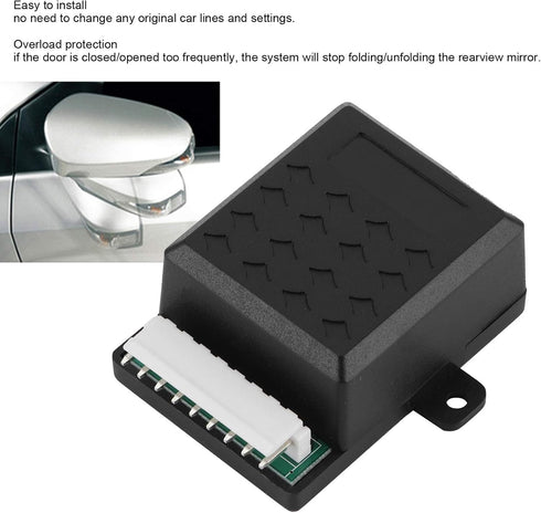 Rear View Mirror Folding Modules, ABS and PVC Folding Mirror Module Automatic Universal for 12V Car...