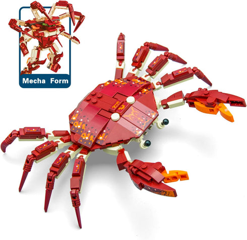Ocean Animal Building Blocks, Deep Sea Creatures Building Toy Set for Kids Boy Girl Crab(242PCS)...