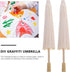 Toyvian 2 Pcs White Parasol Umbrella Chinese/Japanese Decorative Umbrella DIY White Paper Parasol Umbrella for Crafts, Photo Props (30cm, Random S...