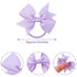 50PCS 2Inch Hair Bows Ties Baby Girls Kids Children Rubber Bands Grosgrain Ribbon Hair Bows Elastic Hair Ties Bands Ponytail Holders Hair Accessor...