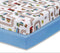 Everyday Kids 2 Pack Fitted Boys Crib Sheet, 100% Soft Breathable Sheet, Fits Standard Size Crib Mattress 28in x 52in, Nursery Sheet - Train/Light...