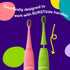 BURSTkids Electric Toothbrush Replacement Heads 3-Pack, Pink - Ultra Soft Bristles for Deep Clean – Perfect Fit with BURSTkids Sonic Kids Toothbru...