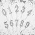Beanlieve 10-Pieces Numeral Birthday Candles - Cake Numeral Candles Number 0-9 Glitter Cake Topper Decoration for Birthday,Wedding Anniversary,Par...