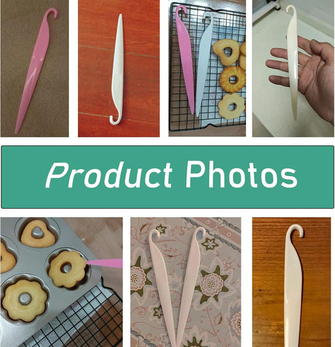 4 Pack Cake Stripping Knife Scraper Cookie Demoulding Knives Release Cakes from Metal Pans Plastic Butter Cream Scrapers for DIY Baking Bakeware B...