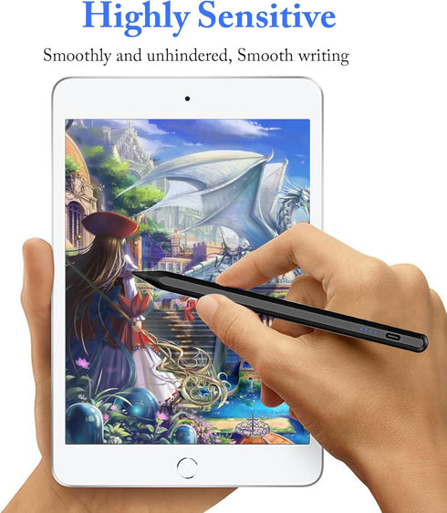 Active Stylus Pens for Touch Screens, DOGAIN Pencil for Android, Rechargeable Tablet Pen POM Tip Magnetic iPad Pencil for iPad/Pro/Air/Mini/iPhone...