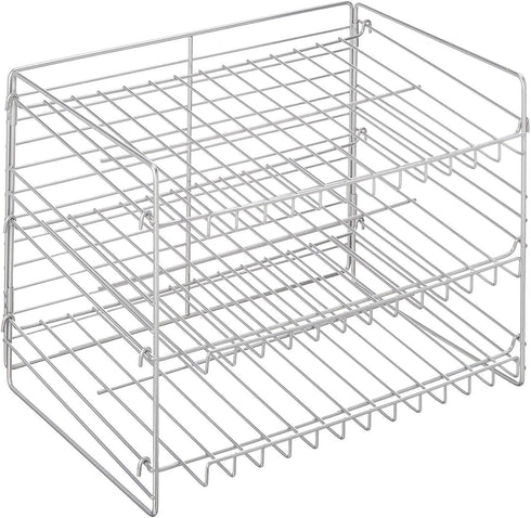 Iron Wire Stackable Can Rack Organizer Chrome...