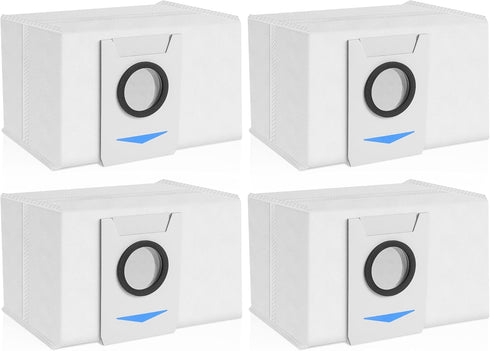 4 Pack Disposable Dust Bags for DEEBOT X1 Omni Turbo Auto-Empy Station Robot Vacuum Cleaner Spare Parts...