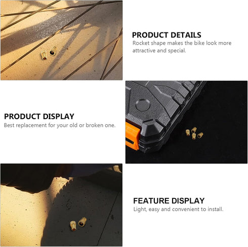 5pcs Bicycle Presta to Schrader Copper Valve,Gas Conversion Head Tire Valve Converter Professional Bike Accessories for Road Bike,Trek Bike Pump A...