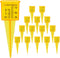 10PCS Rain Gauges, 1.5" Sprinkler Gauge for Lawn Water Gauge with Wide Mouth Sprinkler Rain Gauge, Transparent Outdoor Water Measuring Tool for Ac...
