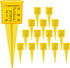 10PCS Rain Gauges, 1.5" Sprinkler Gauge for Lawn Water Gauge with Wide Mouth Sprinkler Rain Gauge, Transparent Outdoor Water Measuring Tool for Ac...