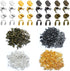 1400 Pieces Brass Tube Crimp Beads Wire Guardians Crimp Bead Knot Covers Bead Tips Knot Covers for DIY Bracelets Necklaces Jewelry Making Crafts S...