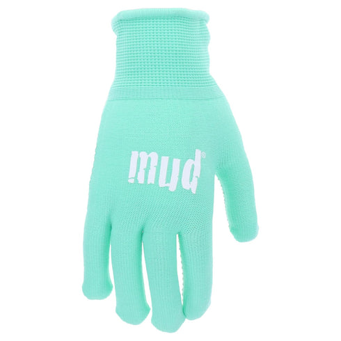 MUD - Women's Everyday, Mini-Dot Palm, 2 PK, Nylon Knit, Lightweight Garden Gloves, Saffron & Mint Colored, Medium/Large (MD35001M-WML2P)...