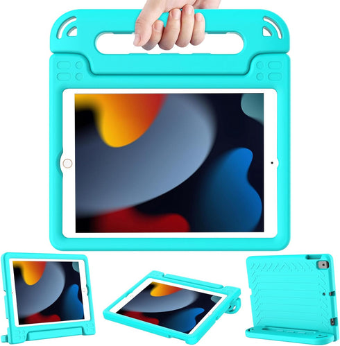 LTROP Kids Case for iPad 9th/ 8th/ 7th Generation 10.2-inch (2021/2020/ 2019) - iPad 10.2 Case for Kids, Light Weight Convertible Handle Stand Chi...
