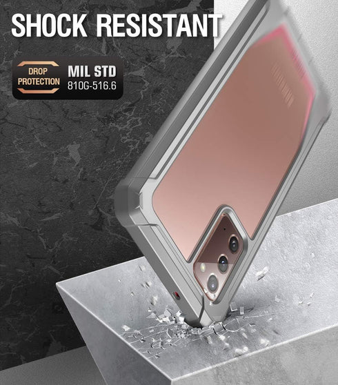 Poetic Guardian Series Designed for Samsung Galaxy Note 20 Case, Full-Body Hybrid Shockproof Bumper Cover, Without Built-in-Screen Protector, Pink...