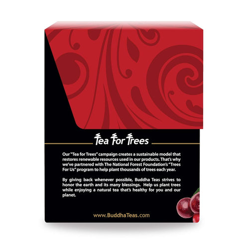 Buddha Teas Organic Wild Cherry Bark Tea - OU Kosher, USDA Organic, CCOF, 18 Bleach-Free Tea Bags...