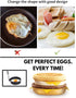 4 Pack Stainless Steel Egg Ring Molds With Non Stick Metal Mold Shaper Circles For Fried Egg McMuffin Sandwiches,Frying Or Shaping Eggs,Breakfast ...