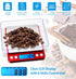 AMIR Digital Kitchen Scale, 500g/ 0.01g Mini Pocket Jewelry Scale, 100g Calibration Weight, Cooking Food Scale with Back-Lit LCD Display, 2 Trays,...