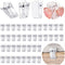 40PCS Tapestry Wall Hanging Clips, Self Adhesive Clips for Easy Hanging and Organization for Binding Papers and Documents...