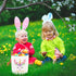 PARTYWIND Easter Baskets for Kids Egg Hunt, Easter Baskets Bag with Handles, Cute Easter Birthday Party Supplies Favors for Boys and Girls (Pink)...