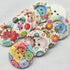 Chenkou Craft 20pcs 2" (50mm) Round Flower Wood Buttons 4 Holes Craft Sewing Button (50mm)...