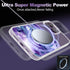 Compatible with MagSafe Designed for iPhone 13 with Purple Owl Pattern,Magnetic Wireless Charging Clear Transparent TPU Phone Case Cover for iPhon...