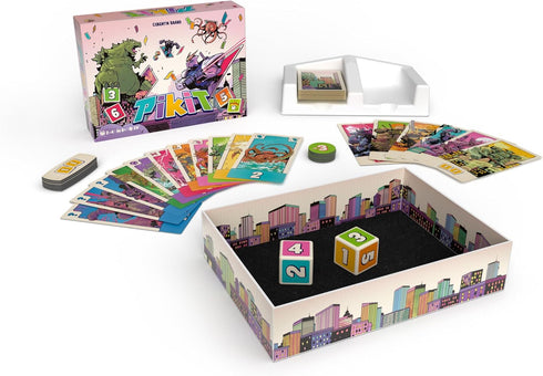 Repos Production Pikit Board Game - Steal and Block Opponents in This Dice Rolling & Card Claiming Strategy Game, Fun Family Game for Kids & Adult...