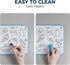 LOUKIN Small Dry Erase Lapboard, 9 x 12 Inch Double Sided (Ruled/Plain), Seamless Frame Design, Mini Magnetic Whiteboard Set, Great for Kids, Clas...